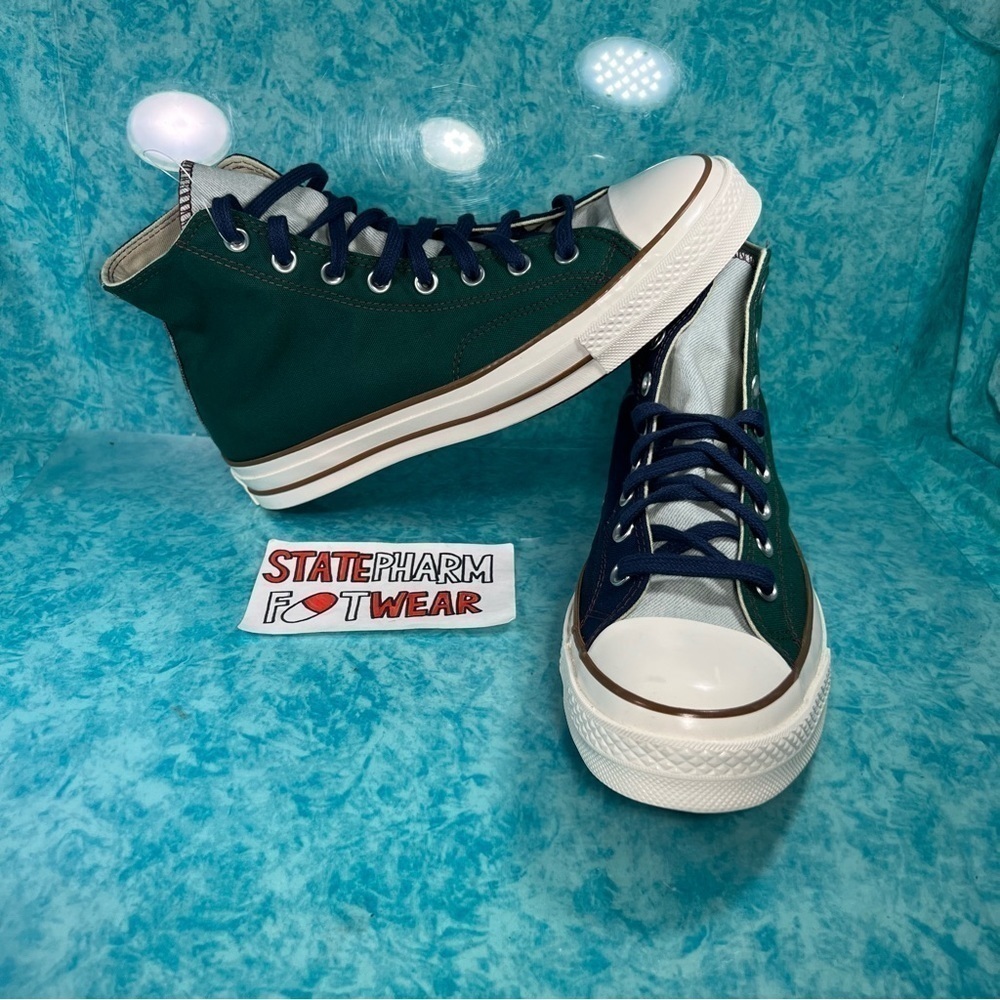 Converse Chuck 70 Hi Blue Green Men's Retro High Top Shoes Sneakers